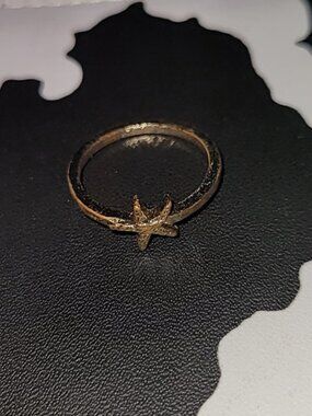 Vintage Gold Startfish ring